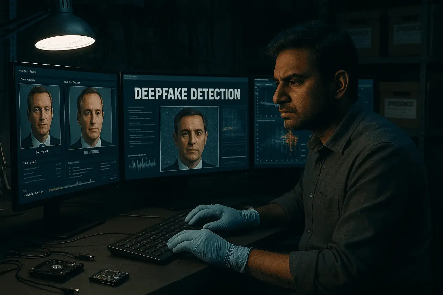 ai based deepfake forensics investigation and voice cloning analysis with audio video tampering detection from usb hdd ssd or laptop cleanroom lab trusted experts www.dataengineers.in