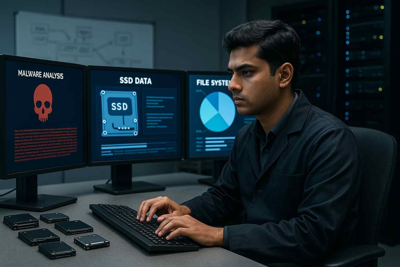 malware and virus forensics analysis with cleanroom lab recover data from infected desktop laptop server hdd ssd external hard drive raid nas and usb trusted experts www.dataengineers.in