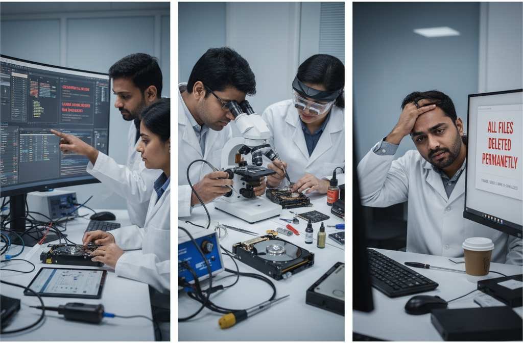 Corrupted Data Recovery Solutions for USB flash drives SD cards hard drives & ssds drives from brands like SanDisk, Seagate, Western Digital recovery for lost or corrupted files www.dataengineers.in