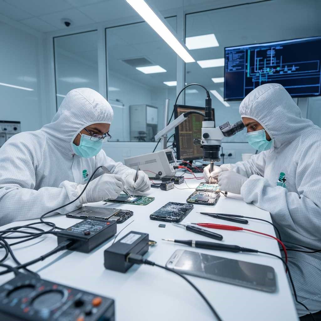 Standard mobile recovery fails we handle deep chip-level data recovery NAND repair JTAG and forensic extraction damaged Android and iPhones trusted experts in a secure lab www.dataengineers.in