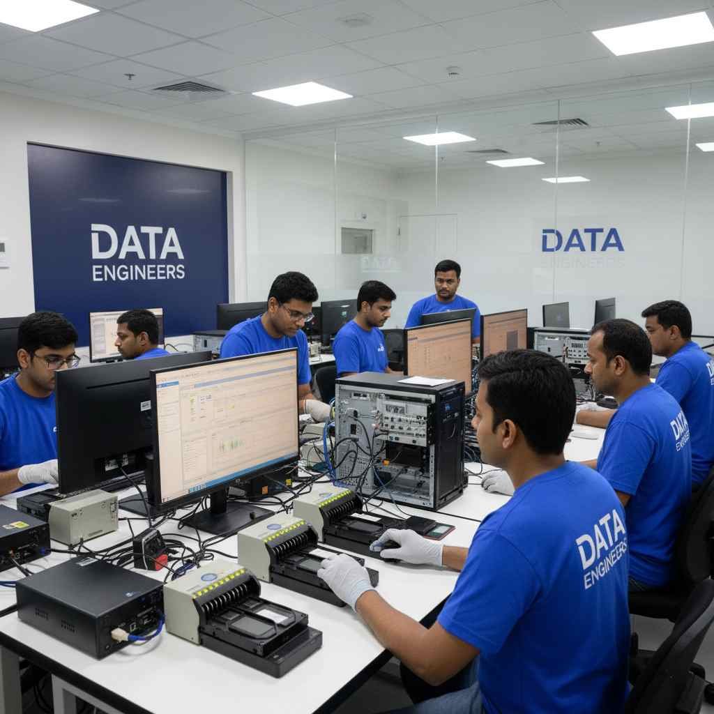 RAID data recovery process RAID cloning rebuild corrupted drives forensic extraction secure file restoration NAS SAN servers India www.dataengineers.in