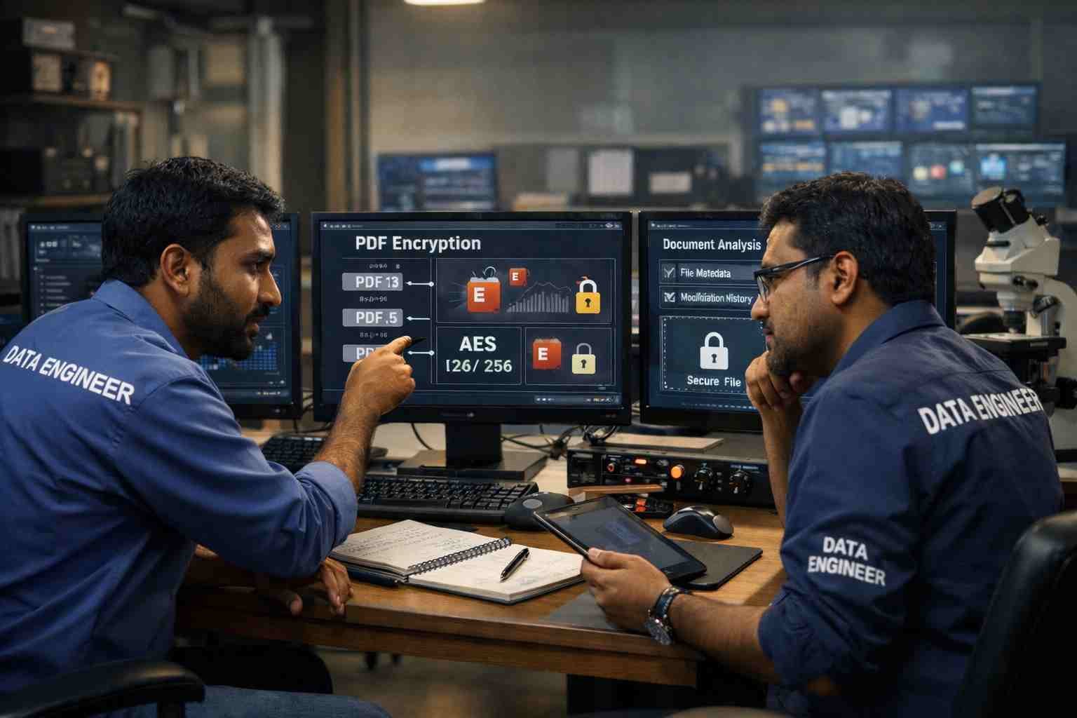 PDF password recovery unlock encrypted PDF user owner combined encryption PDF 1.3 1.7 AES-256 secure recovery professional tools sensitive documents India www.dataengineers.in