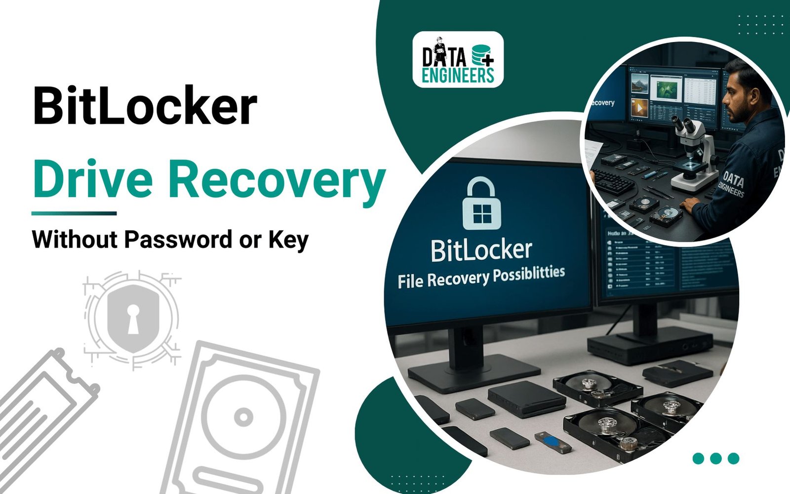 bitlocker drive recovery without recovery key and password