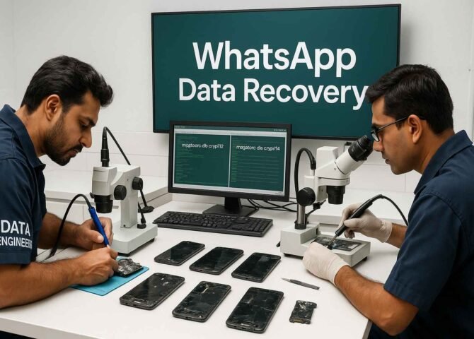 whatsapp chat recovery broken android google drive no backup local database crypt14 crypt12 encrypted messages photos videos chip off microsoldering dead phone www.dataengineers.in