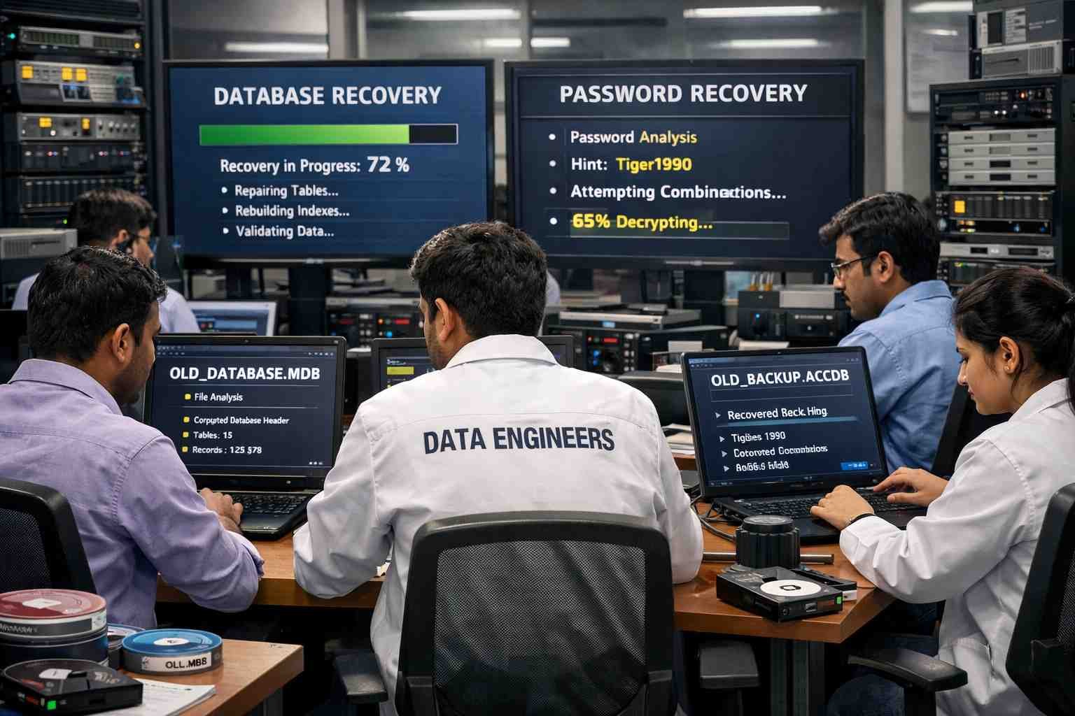 DIY Access database password recovery MDB ACCDB unlock forgotten credentials backup hints alternative tools restore data secure extraction India www.dataengineers.in