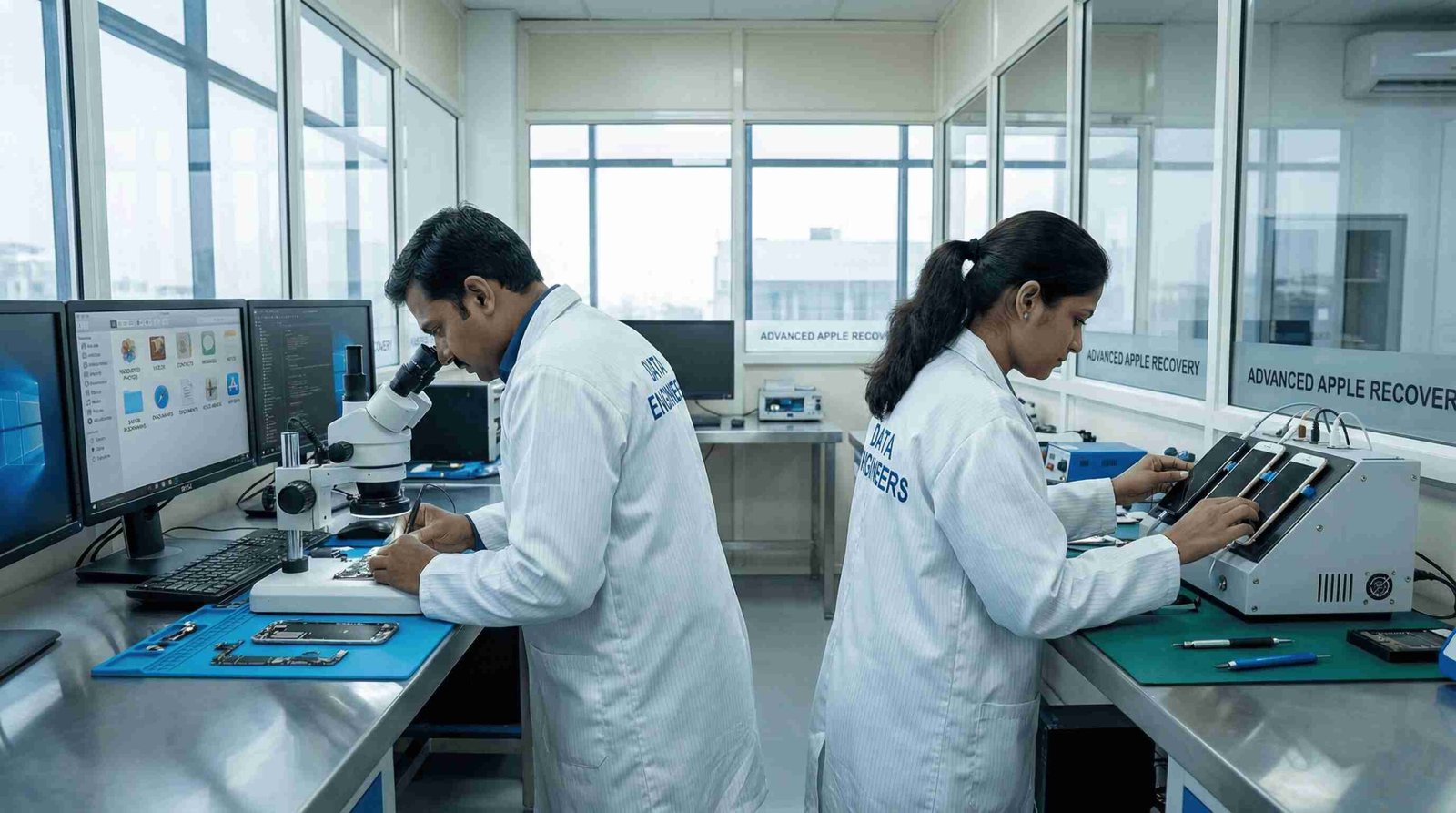 apple data recovery restore lost photos videos messages contacts whatsapp notes calendar documents audio secure forensic extraction India www.dataengineers.in