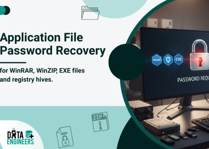 Application File Password Recovery for WinRAR, WinZIP, EXE files and registry hives.