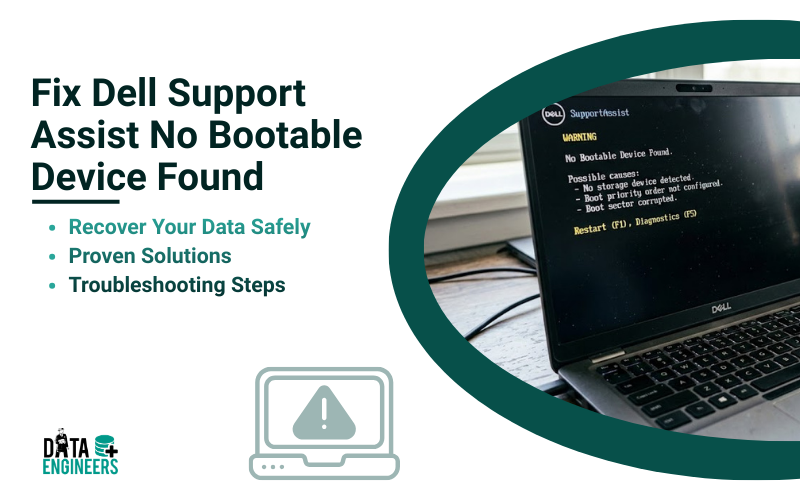 Fix Dell Support Assist No Bootable Device Found Recover Your Data Safely Proven Solutions Troubleshooting Steps
