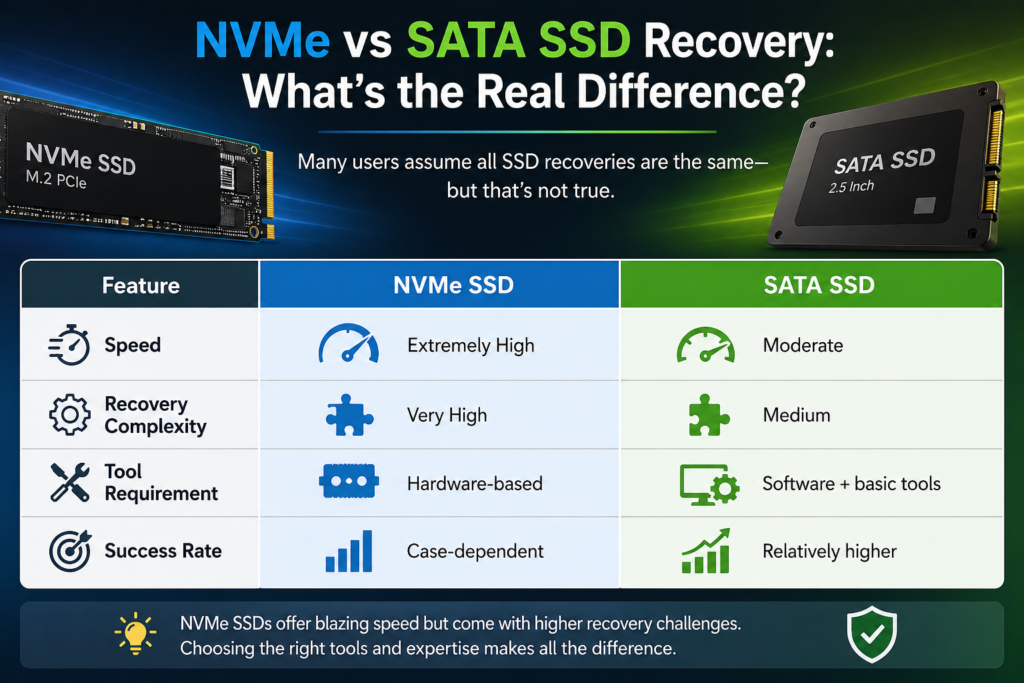 NVMe vs SATA SSD Recovery