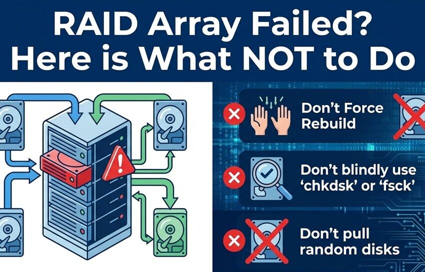 RAID Array Failed? Here is What NOT to Do - and What Actually Works