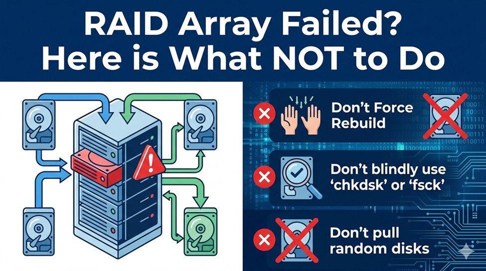 RAID Array Failed? Here is What NOT to Do - and What Actually Works