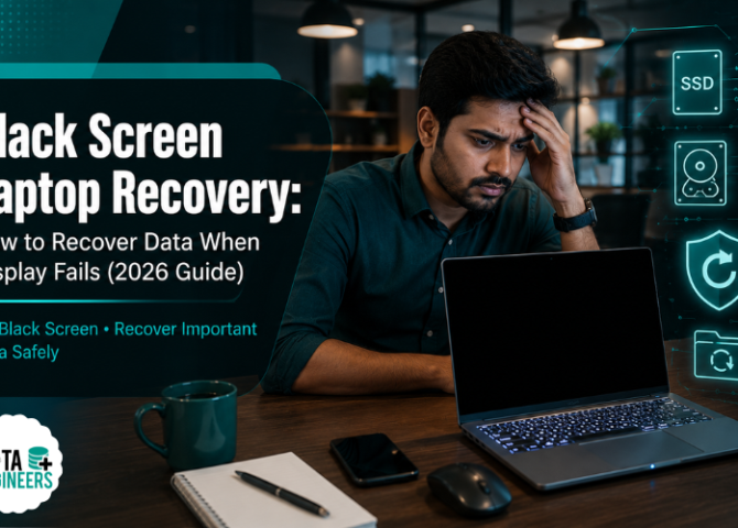 Black Screen Laptop Recovery How to Recover Data When Display Fails (2026 Guide) www.dataengineers.in