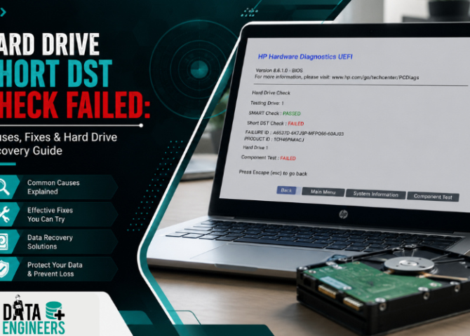 Hard Drive Short DST Check Failed Causes, Fixes & Hard Drive Recovery Guide www.dataengineers.in