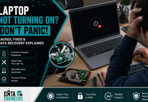 Laptop Not Turning On Don’t Panic! Causes, Fixes & Data Recovery Explained www.dataengineers.in