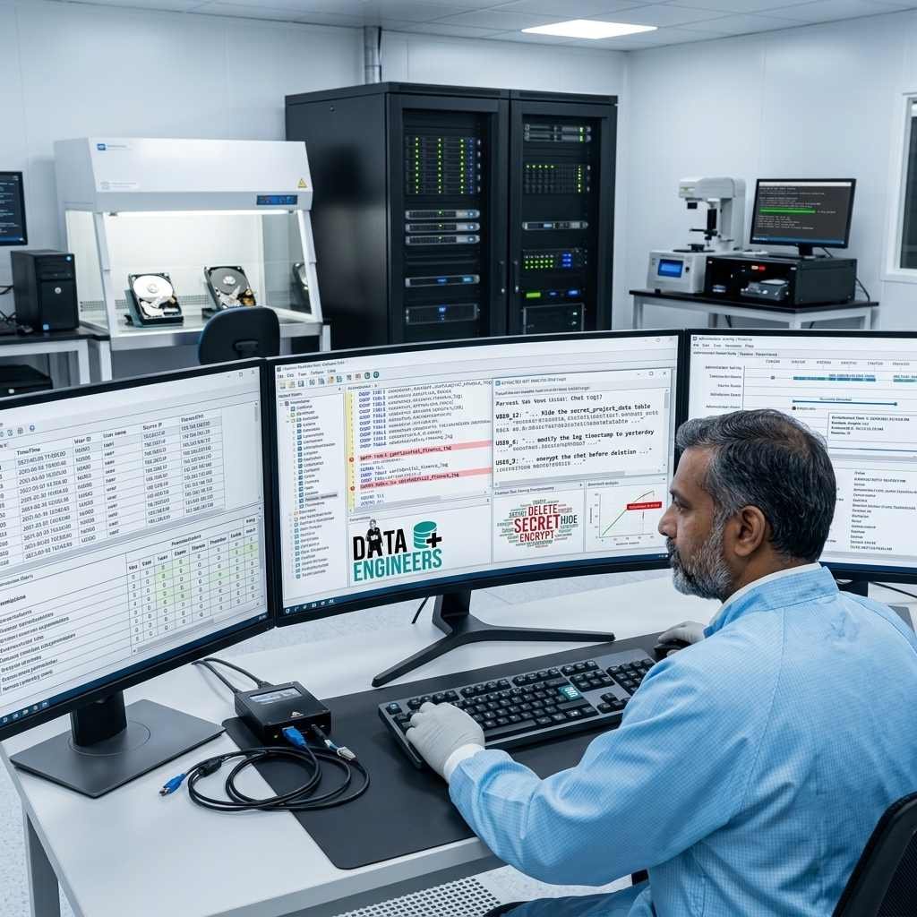advanced database forensic techniques hidden activity detection deleted evidence recovery database security investigation digital forensics analysis www.dataengineers.in