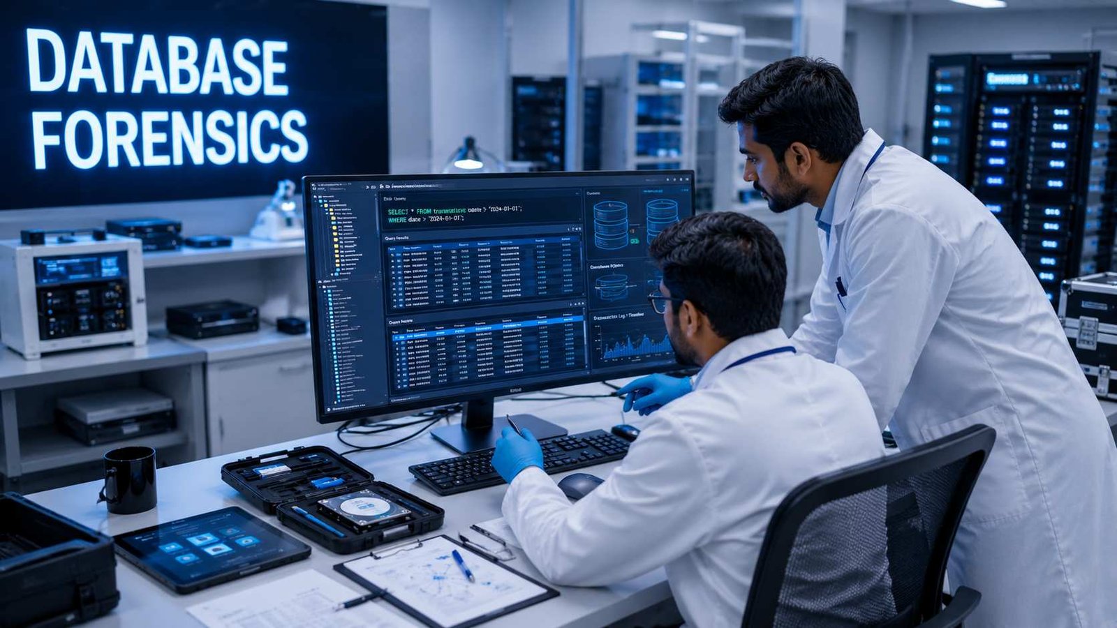 database forensics investigation digital evidence analysis transaction log recovery sql database security cyber forensic services deleted database recovery www.dataengineers.in
