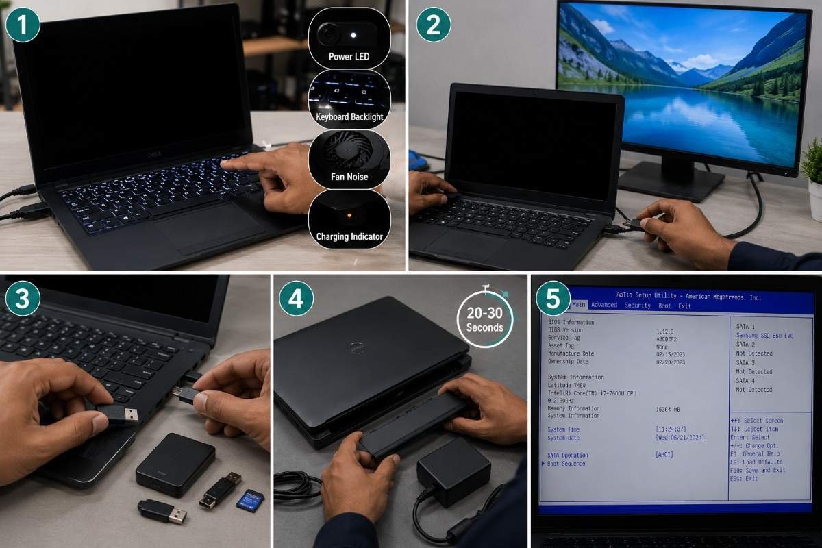 step-by-step-laptop-black-screen-troubleshooting-guide-fix-display-not-working-external-monitor-power-reset-bios-uefi-ssd-detection-windows-repair-www.dataenigneers.in