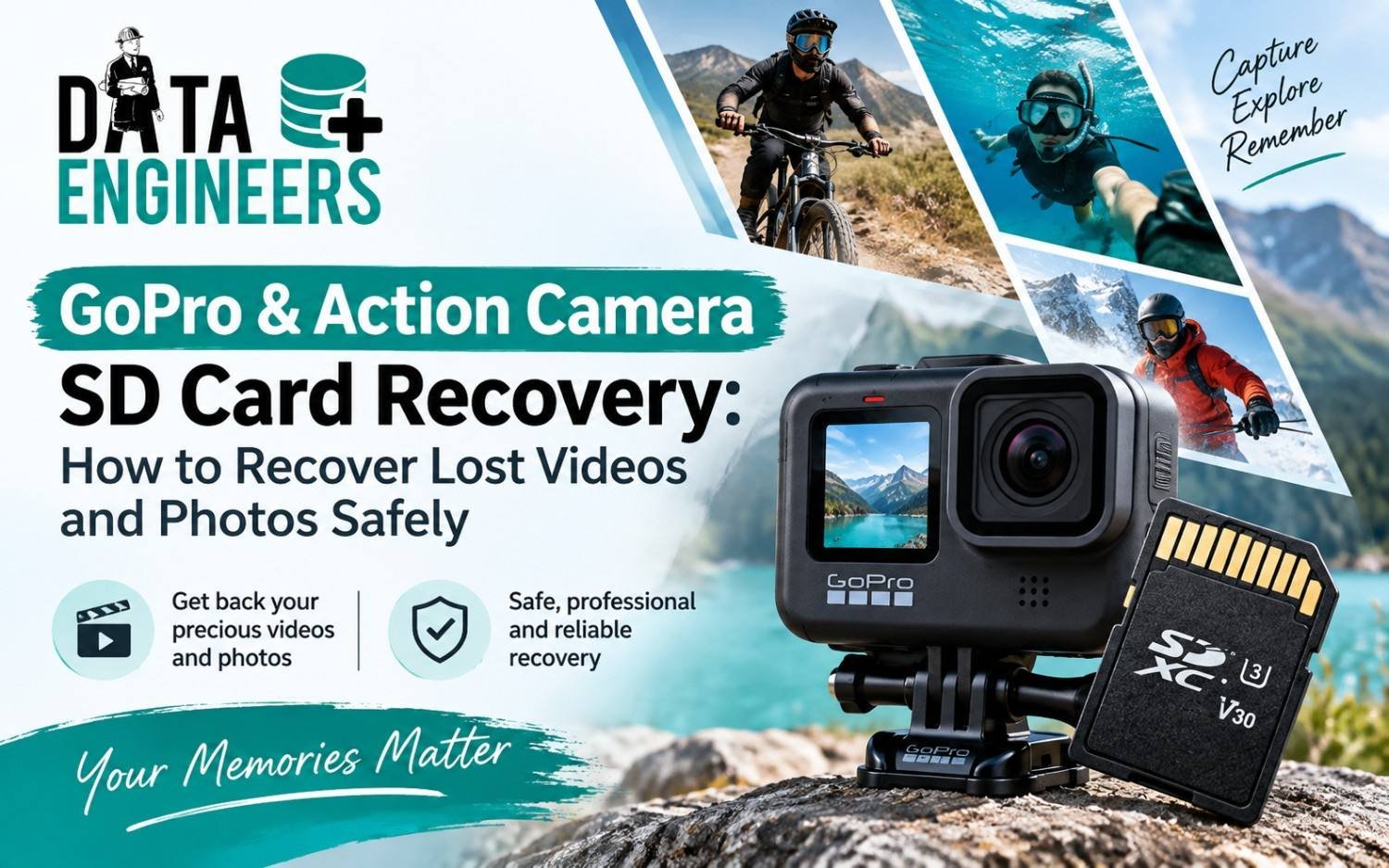 GoPro SD Card Recovery Lost Videos Photos Safely Data Recovery Services India www.dataengineers.in