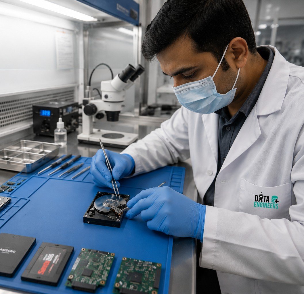data recovery services delhi internal external hard drive cctv server crashed failed formatted corrupted virus water damaged cleanroom iso secure data Recovery lab In delhi india www.dataengineers.in