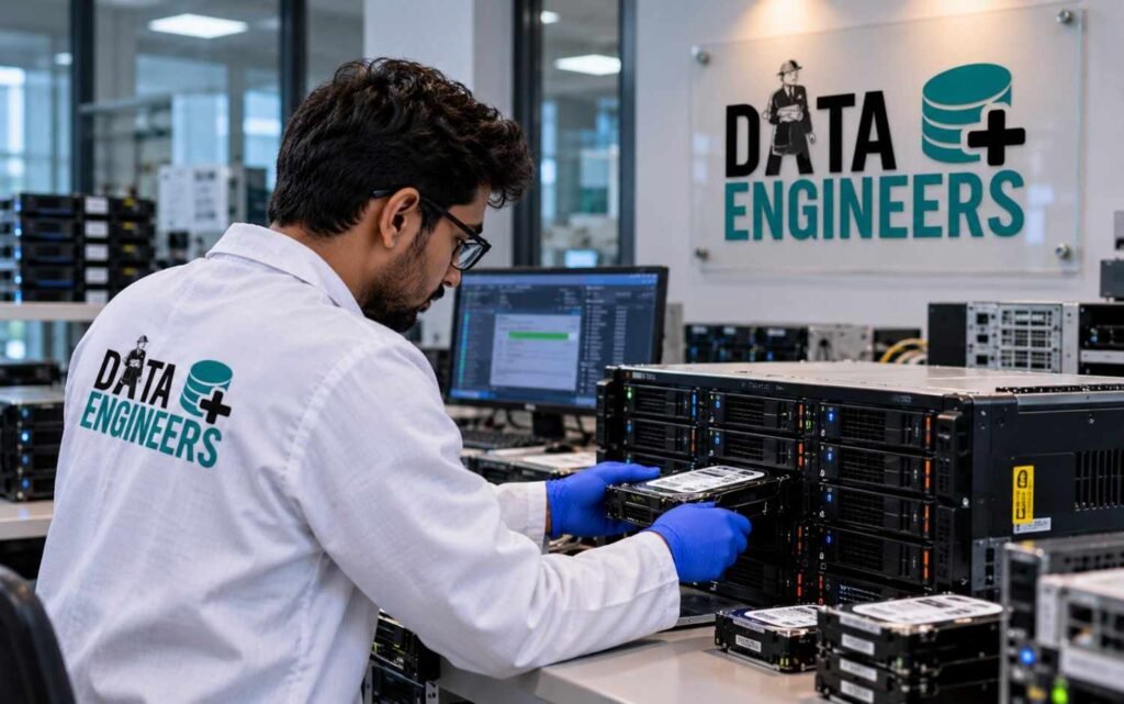 Data Recovery Lab Technician at Work
