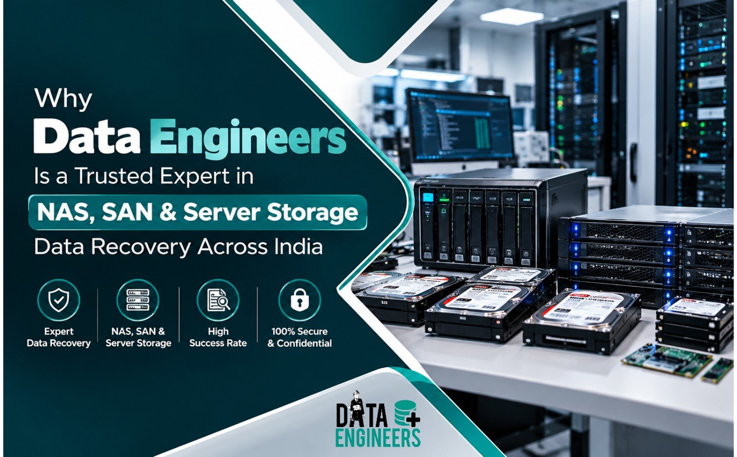 Why Data Engineers Is a Trusted Expert in NAS, SAN & Server Storage Data Recovery Across India
