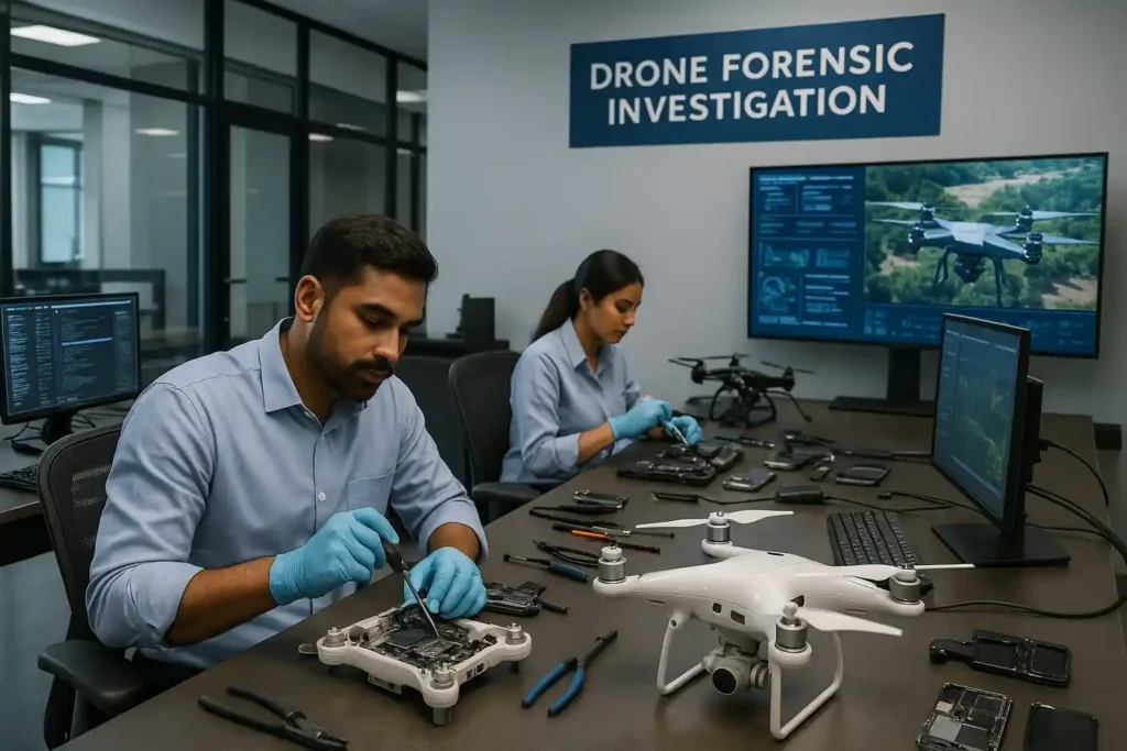 damage drone forensics