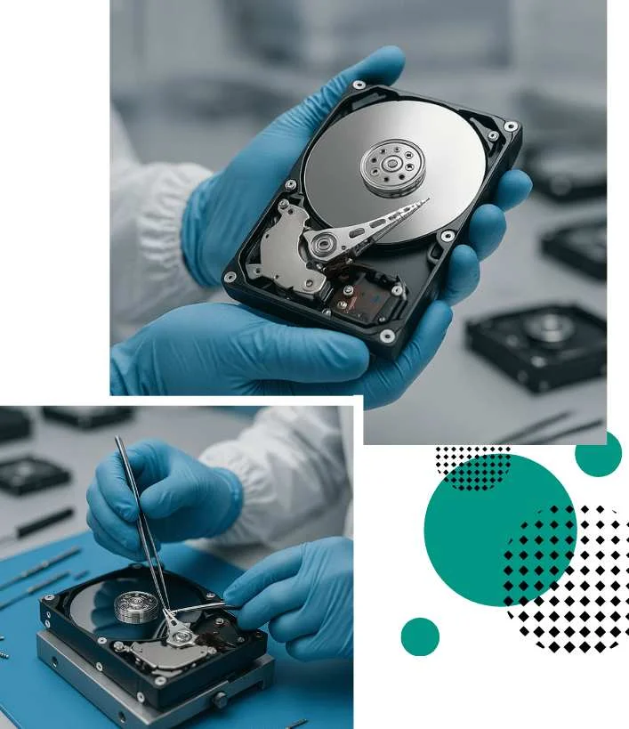 hard disk drive data recovery services and training cleanroom lab hands on recovery internal external desktop laptop and server drives plus forensic modules trusted experts at www.dataengineers.in