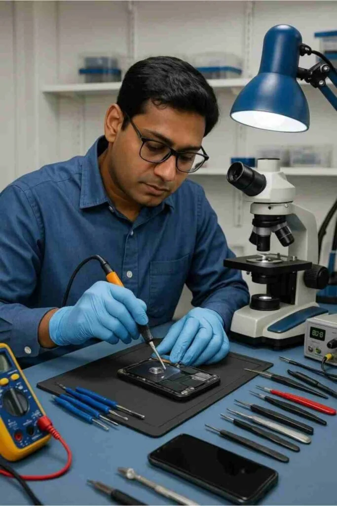 mobile phone data recovery android iphone ios water damaged broken screen dead phone deleted data formatted virus repair samsung oppo vivo oneplus realme backup cleanroom lab www.dataenngineer.in
