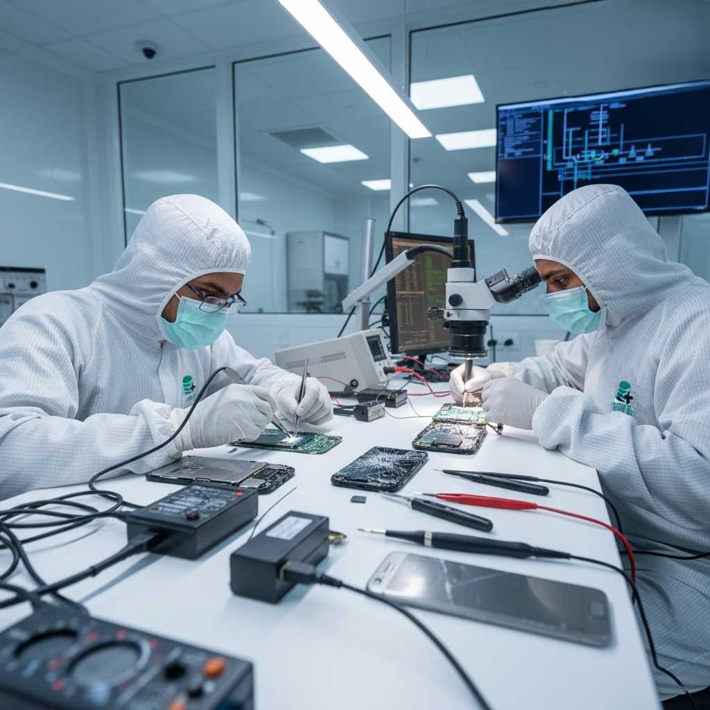 Standard mobile recovery fails we handle deep chip-level data recovery NAND repair JTAG and forensic extraction damaged Android and iPhones trusted experts in a secure lab www.dataengineers.in