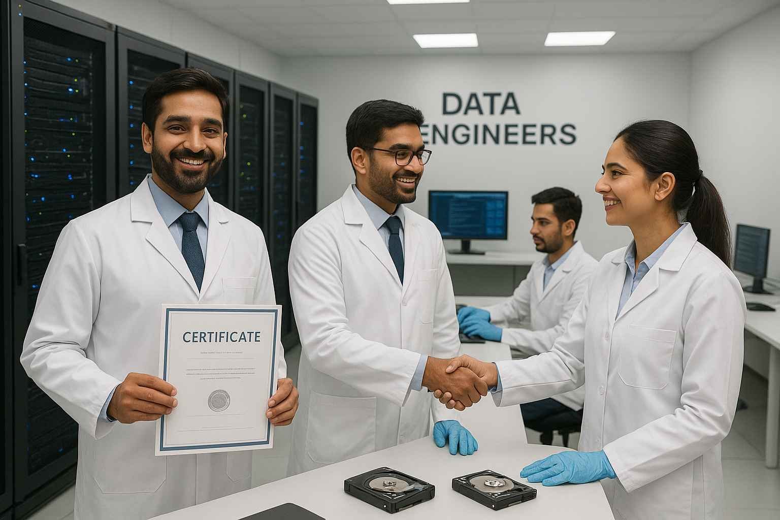 certified data recovery training in india with hands-on lab sessions live projects and expert guidance upgrade your skills and become a professional recovery engineer visit www.dataengineers.in