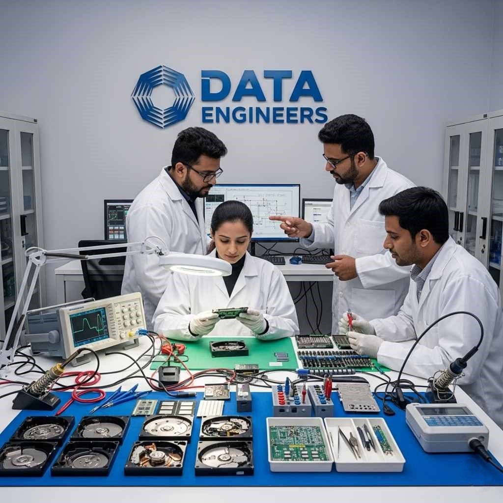data engineers provides hard drive corrupted file recovery for all brands and types specializing in damaged corrupted or failed hard drive secure trusted cleanroom lab www.dataengineers.in