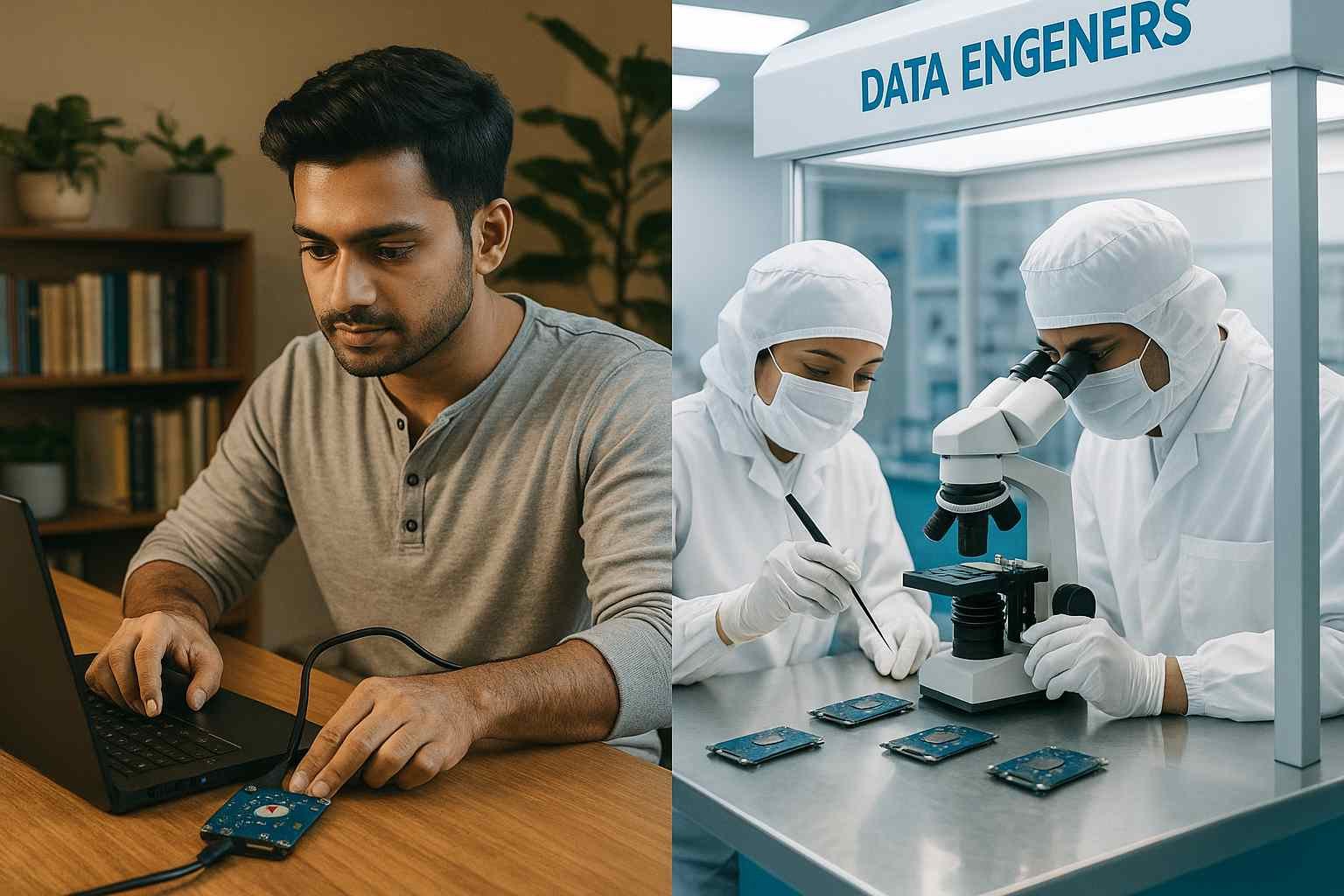 diy data recovery for not detected ssd hdd with expert support from data engineers cleanroom lab for failed dead or clicking drives safe recovery trusted by users and pros www.dataengineers.in