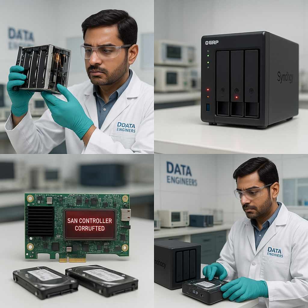 nas vs san data recovery solutions by experts secure cleanroom recovery from failed nas drives and corrupted san controllers no data no charge trust dataengineers www.dataengineers.in