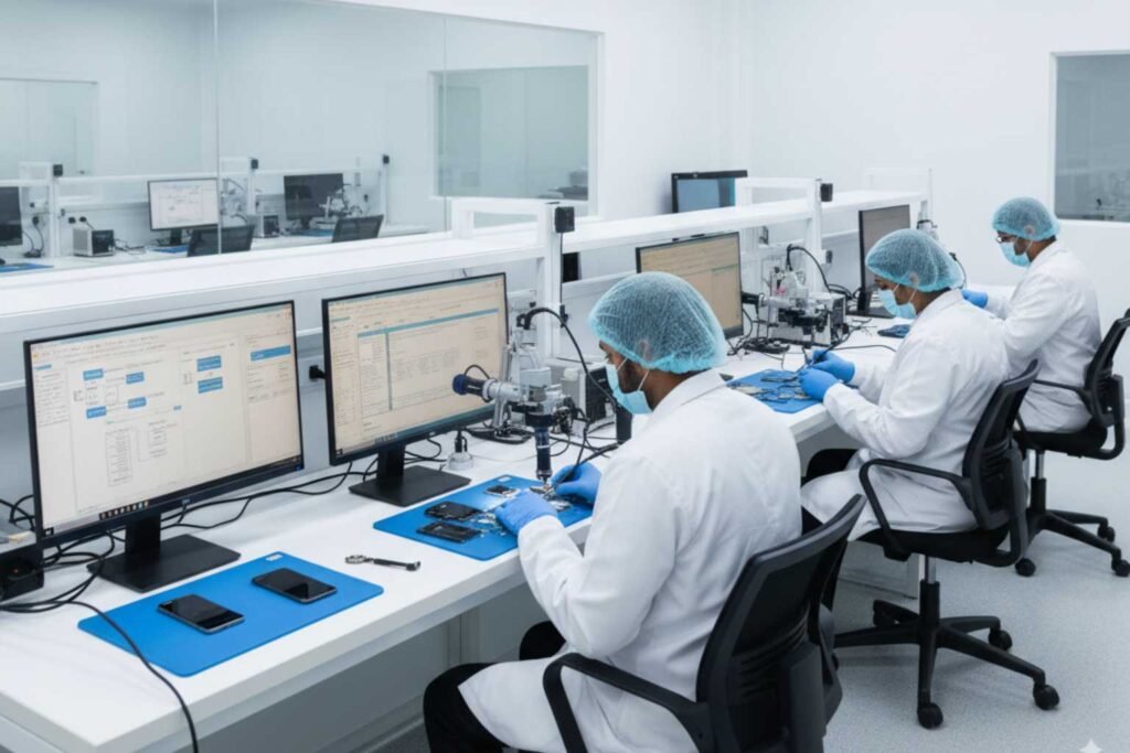 tablet mobile phone forensic data recovery android ios deleted encrypted virus formatted ediscovery crashed water damaged call logs messages photos videos secure cleanroom lab www.dataengineers.in