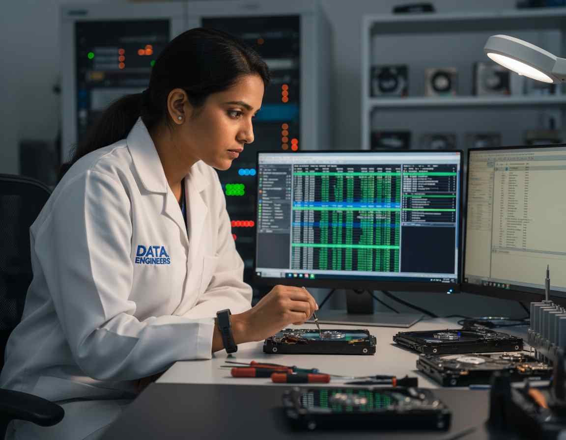 check drive health 2025 logical physical damage data recovery deleted formatted corrupted files hard disk repair forensic tools india www.dataengineers.in