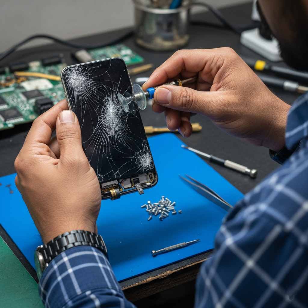 cracked or shattered iphone screen cannot unlock or enter passcode data recovery without screen access chip level forensic extraction photos videos messages india www.dataengineers.in