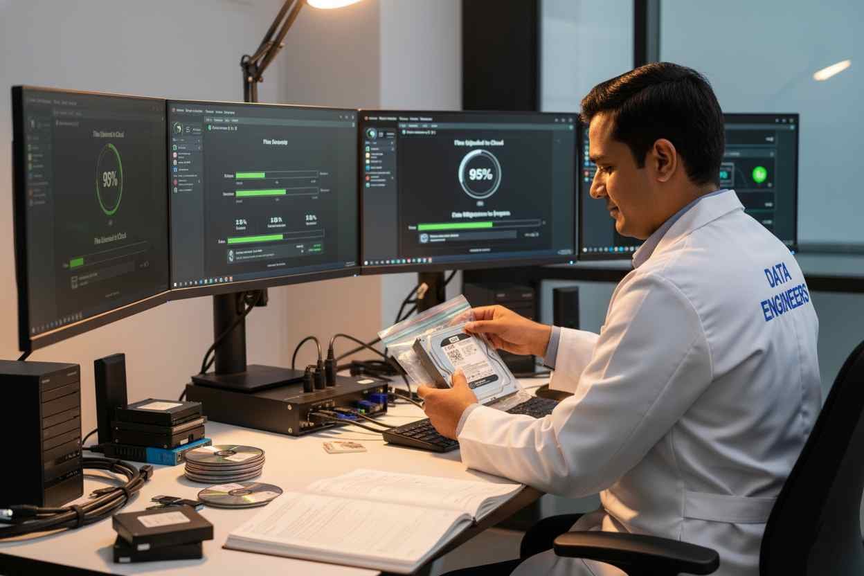 data recovery tips old hard drives handle safely correct adapter enclosure avoid formatting lost files forensic tools india www.dataengineers.in