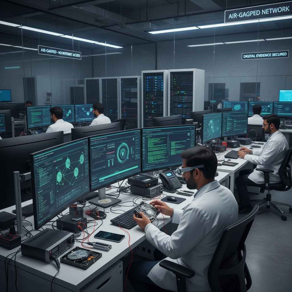 india digital forensics fight crime recover locked evidence from damaged devices encrypted systems deleted files overcome fake forensic tools www.dataengineers.in