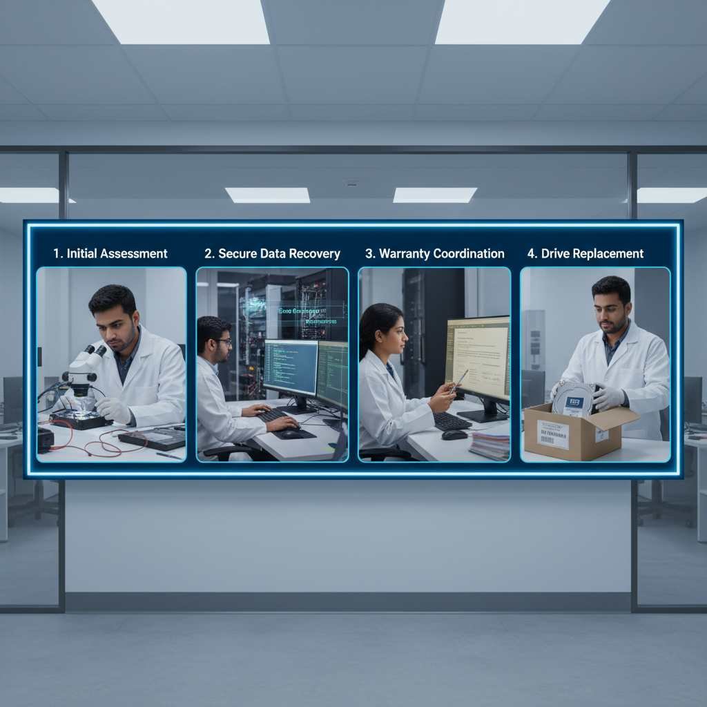 wd authorized recovery process data assessment secure recovery warranty support drive replacement hdd usb flash safe repair certified lab www.dataengineers.in