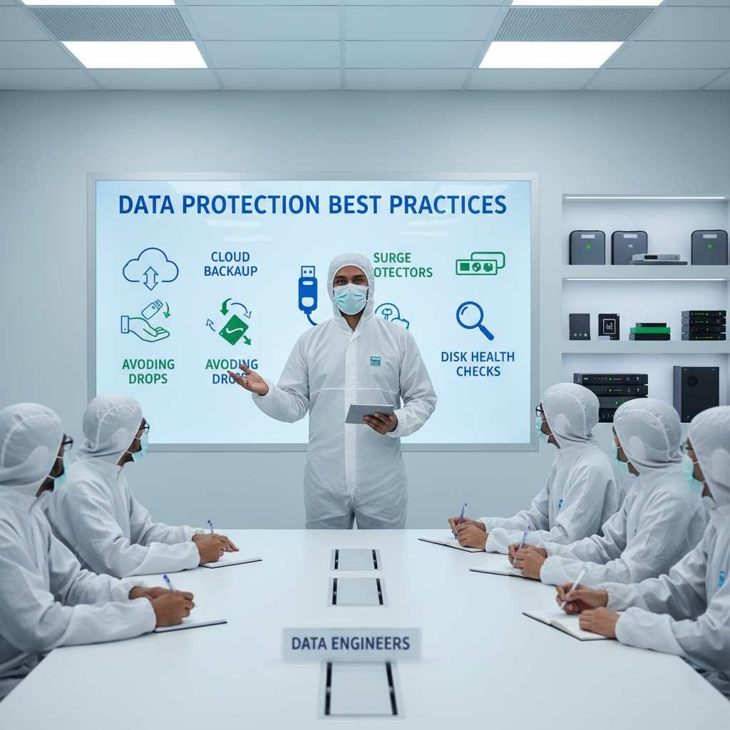 wd hard drive data loss prevention tips backup cloud storage safe eject usb drive drive health check surge protector avoid overheating www.dataengineers.in