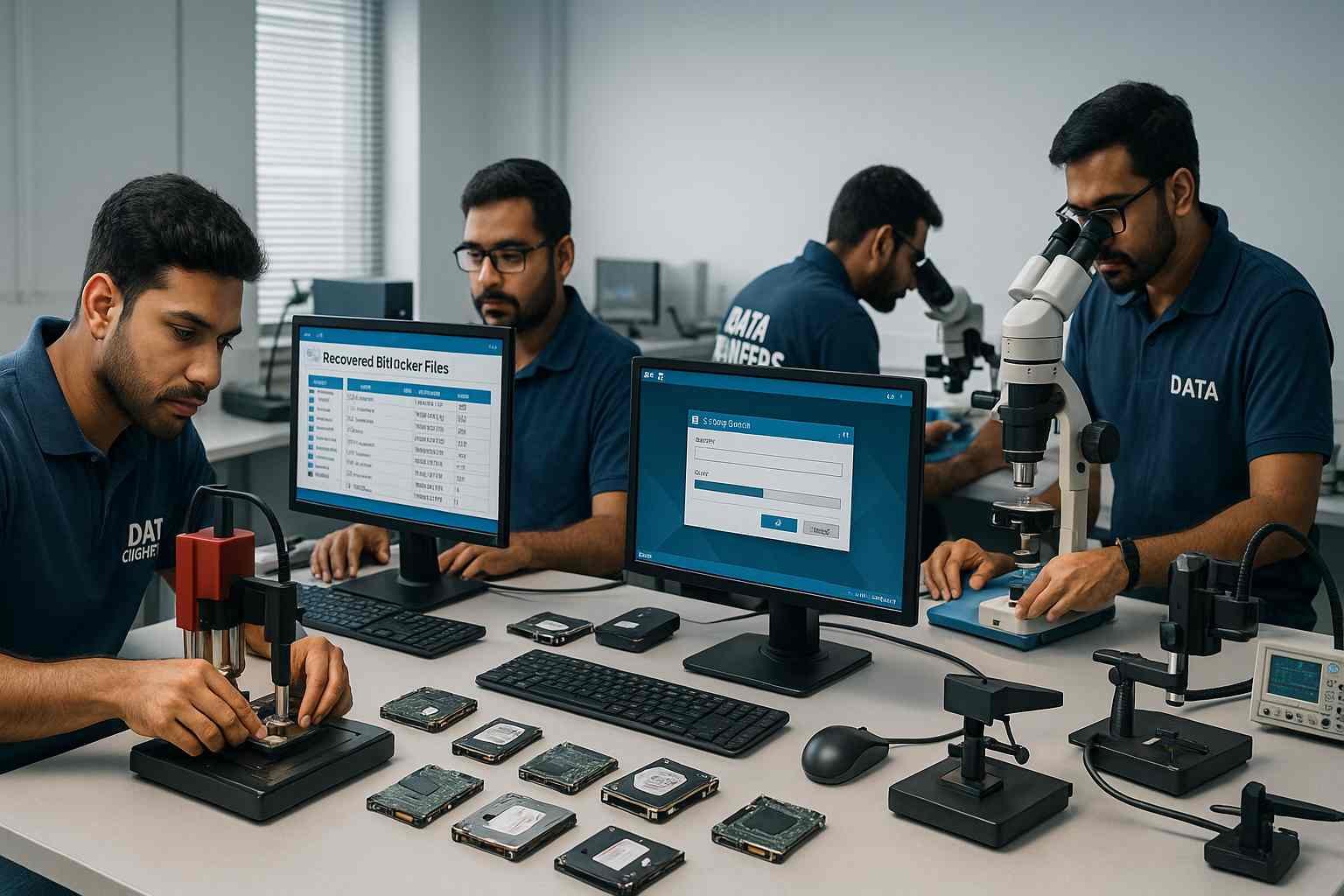 BitLocker data recovery India highest success rate chip level lab SSD HDD NVMe USB external drives