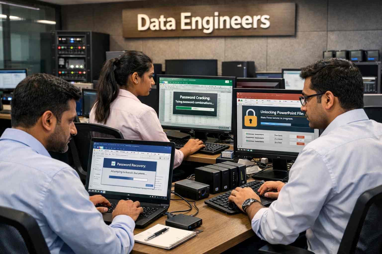 Recover Forgotten Office Passwords Word Excel PowerPoint Unlock Secure Access Restore Files Business Data Spreadsheet Presentation India www.dataengineers.in