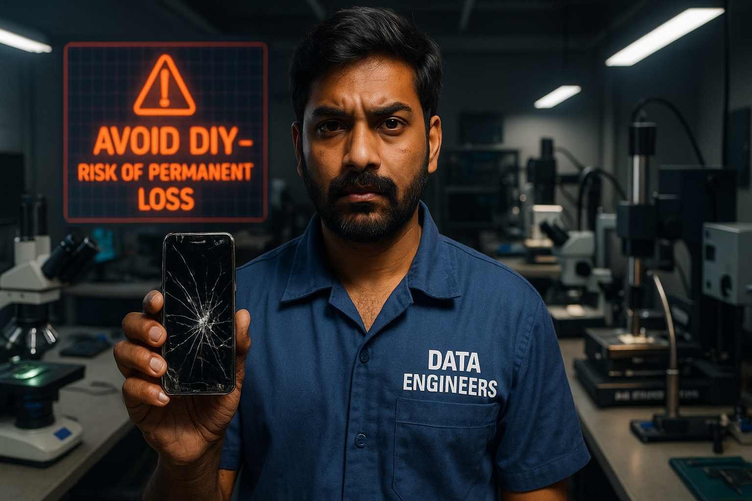 broken dead phone whatsapp recovery warning bootloop screen cracked water damaged not charging android iphone risk diy reset flash damage internal storage forensic data india www.dataengineers.in