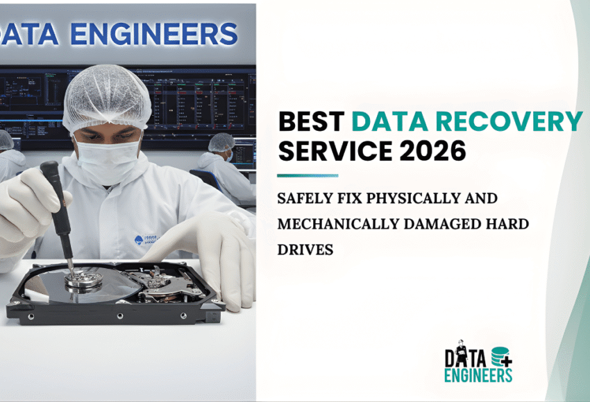 Best Data Recovery Service 2026 Safely Fix Physically and Mechanically Damaged Hard Drives with DATA ENGINEERS
