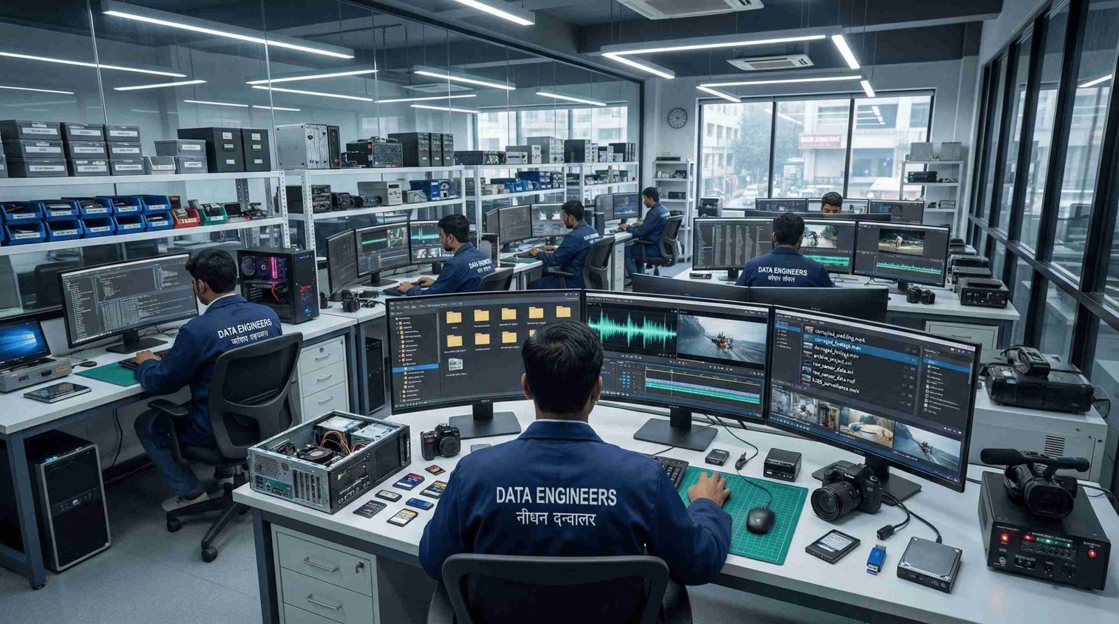 MP4 MOV AVI MKV MTS MXF RAW BRAW ProRes H264 H265 XAVC CCTV corrupted damaged flickering video recovery DSLR drone action cameras India www.dataengineers.in