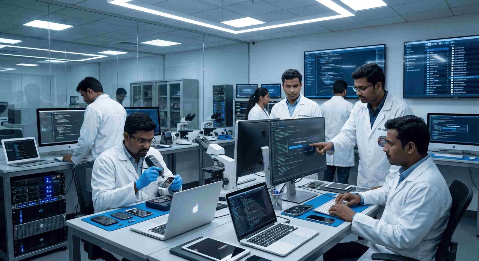 Professional iPhone backup recovery Data Engineers encrypted unencrypted iTunes backups iOS profiles app data corrupted damaged restore secure extraction India www.dataengineers.in