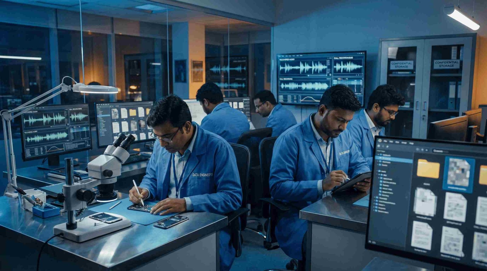 call recording recovery retrieve deleted audio files phone reset app failure legal evidence business conversations secure confidential forensic extraction India www.dataengineers.in