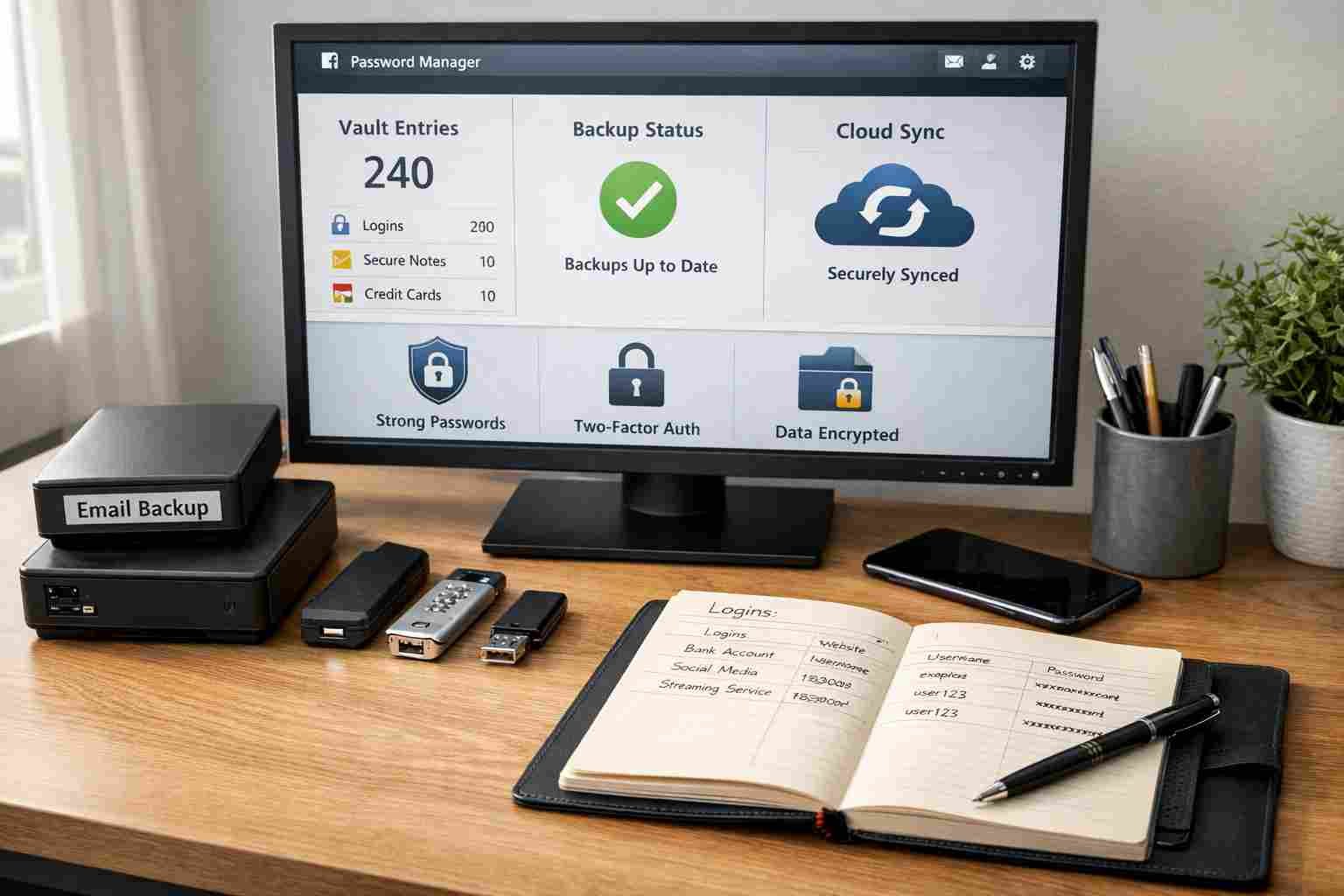 email password safety tips secure manager backup pst ost dbx eml msg thunderbird the bat! prevent lost credentials recover easily India www.dataengineers.in